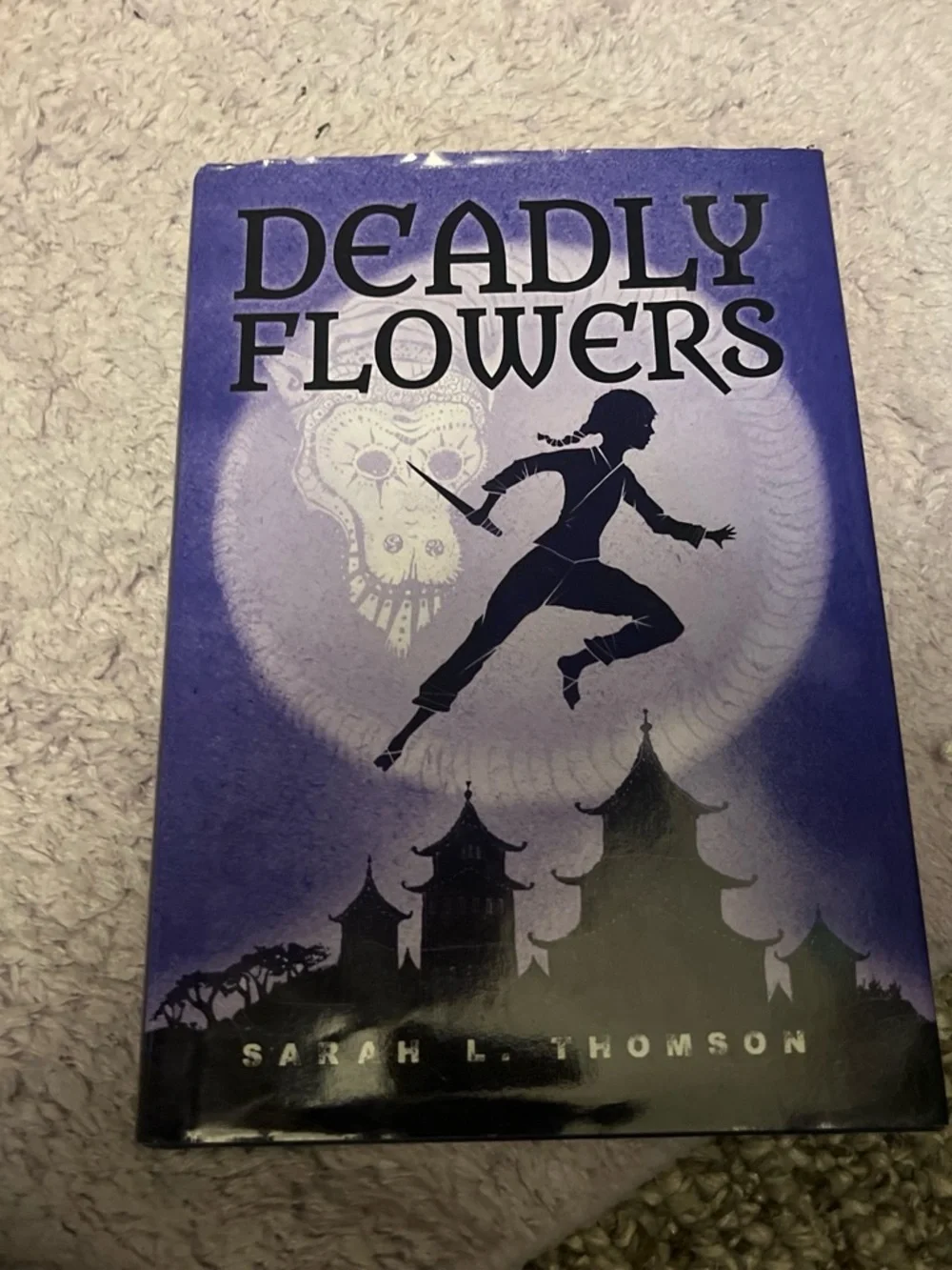 Deadly Flowers Hardcover Decorative Book — Purple Cover